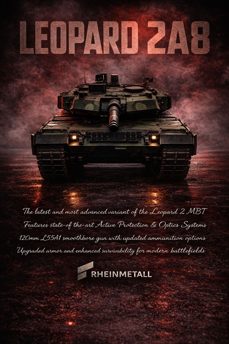 Leopard 2A8 Tank Poster