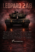 Leopard 2A8 Tank Poster
