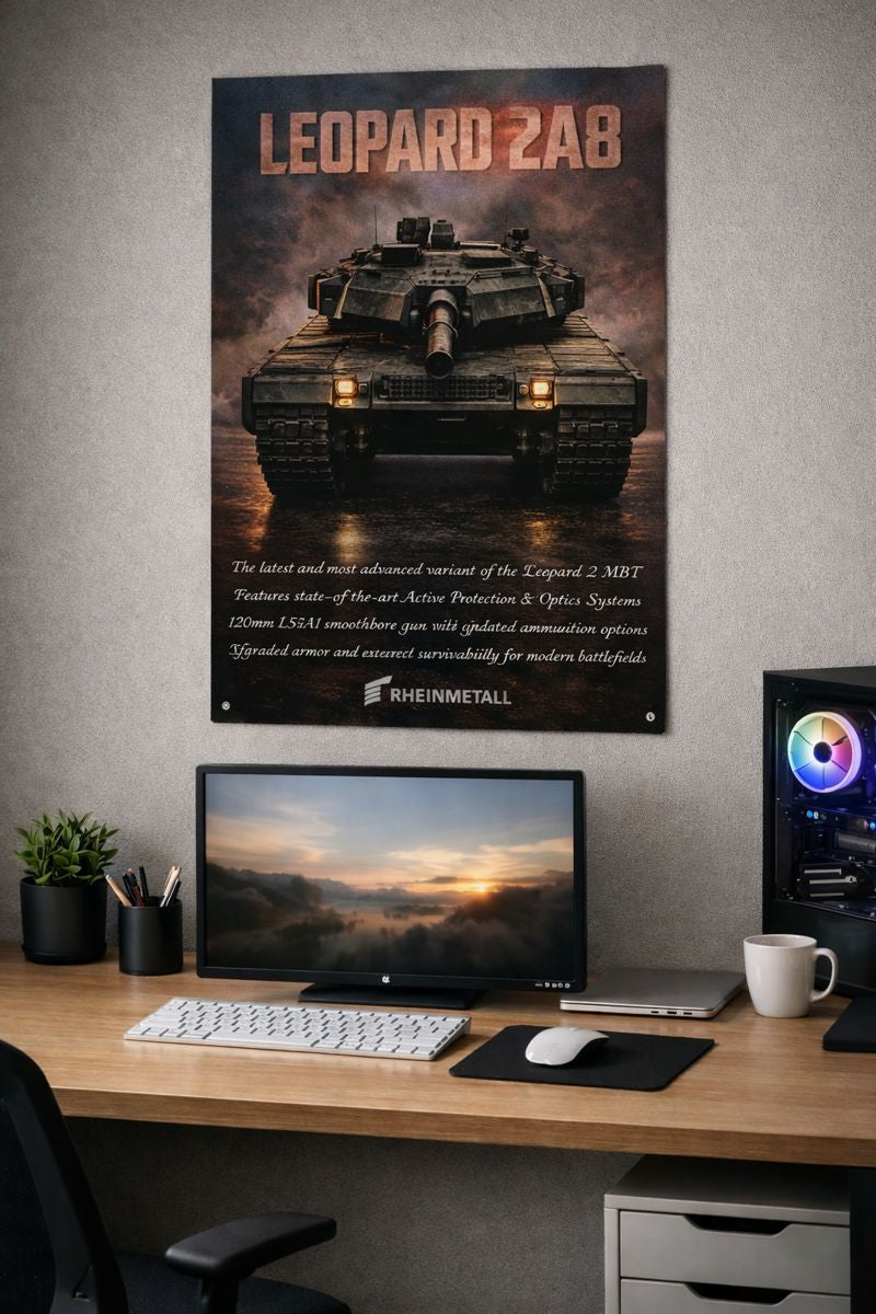 Leopard 2A8 Tank Poster