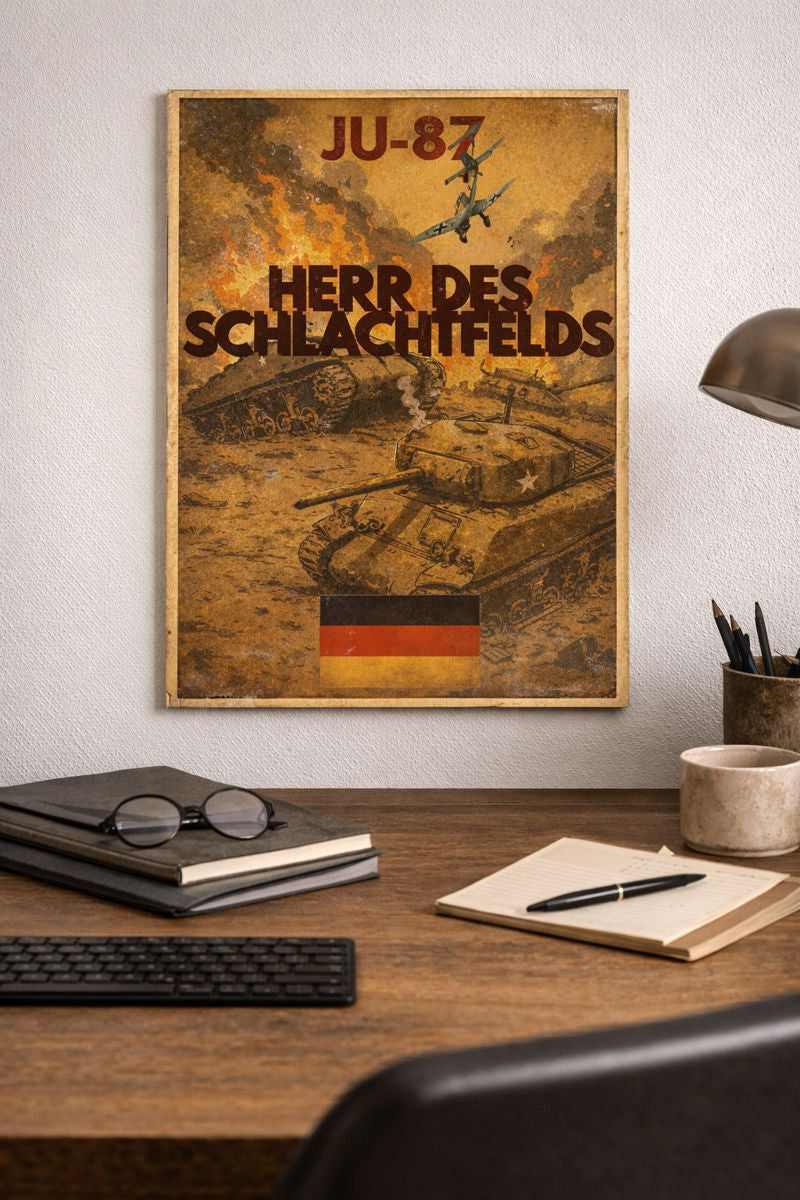GERMAN WW2 PROPAGANDA/JU-87 POSTER