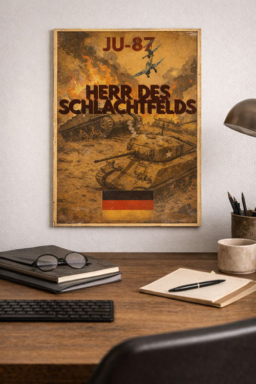 GERMAN WW2 PROPAGANDA/JU-87 POSTER