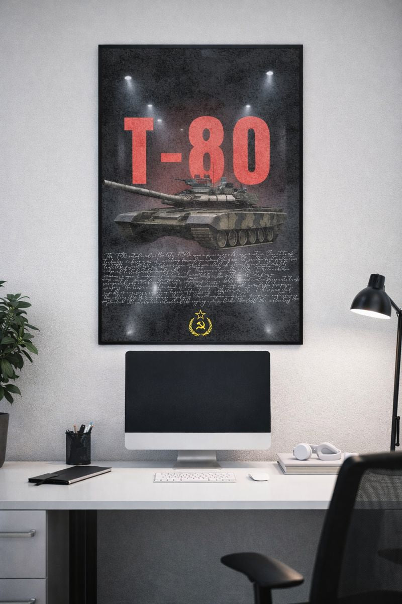 T-80 TANK POSTER