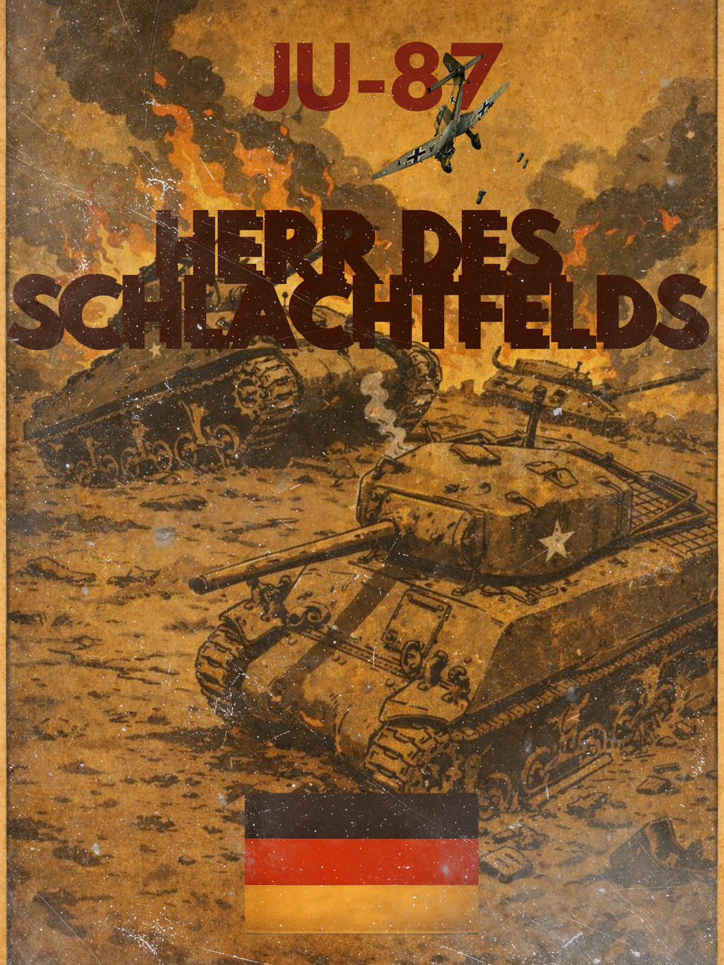 GERMAN WW2 PROPAGANDA/JU-87 POSTER